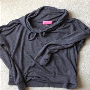 Jersey long sleeved crop top